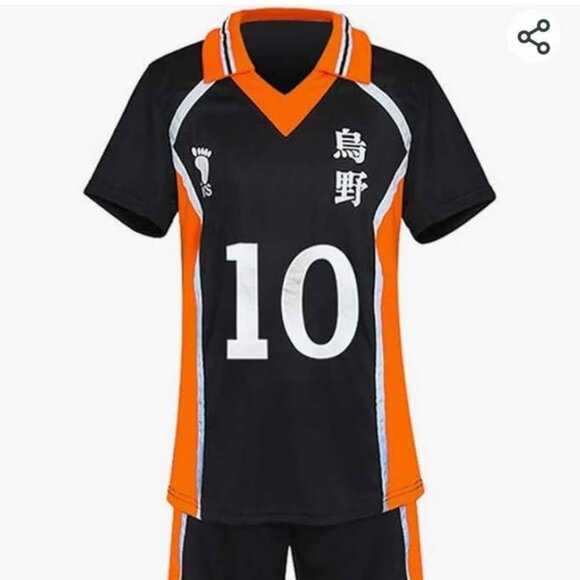 Unisex Cosplay - Haikyuu! Anime Jersey plus orange wig, Large (See description) - Picture 2 of 6